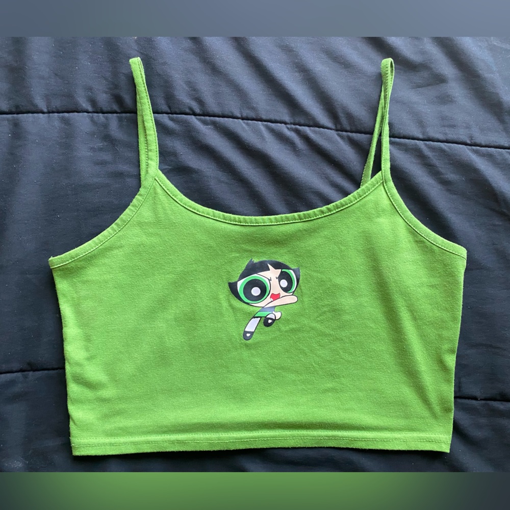 Buttercup powderpuff crop top